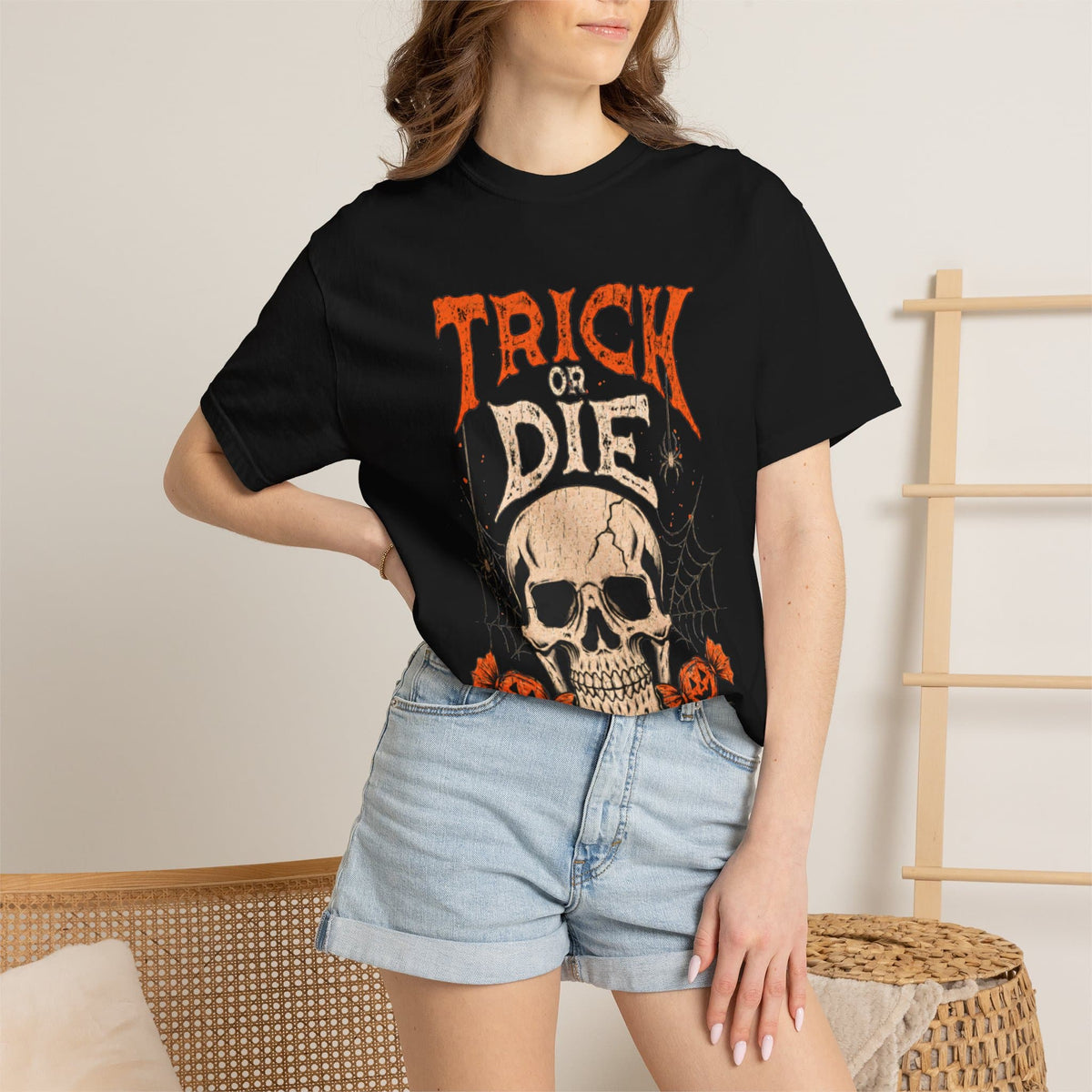 TRICK OR DIE Unisex Garment-Dyed T-shirt image 4