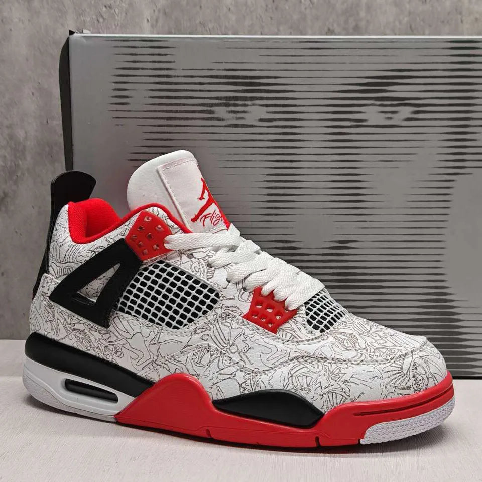 AJ 4 Retro "White Laser" Shoes Sneakers - nk0005251 image 3