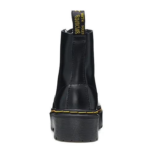 DM Molly Leather Platform Boots in Black Buttero Shoes Sneakers - nk0005494 image 2