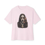 Halloween Ghostface Unisex Oversized Boxy Tee image 0
