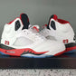 AJ 5 Retro OG "Fire Red" (Black Tongue) Shoes Sneakers - nk0005627 image 3