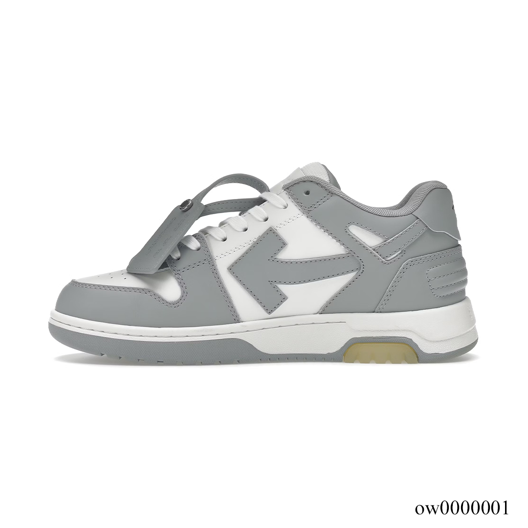 OW Out Of Office OOO Low TopsGrey White Shoes Sneakers  - ow0000001 image 1