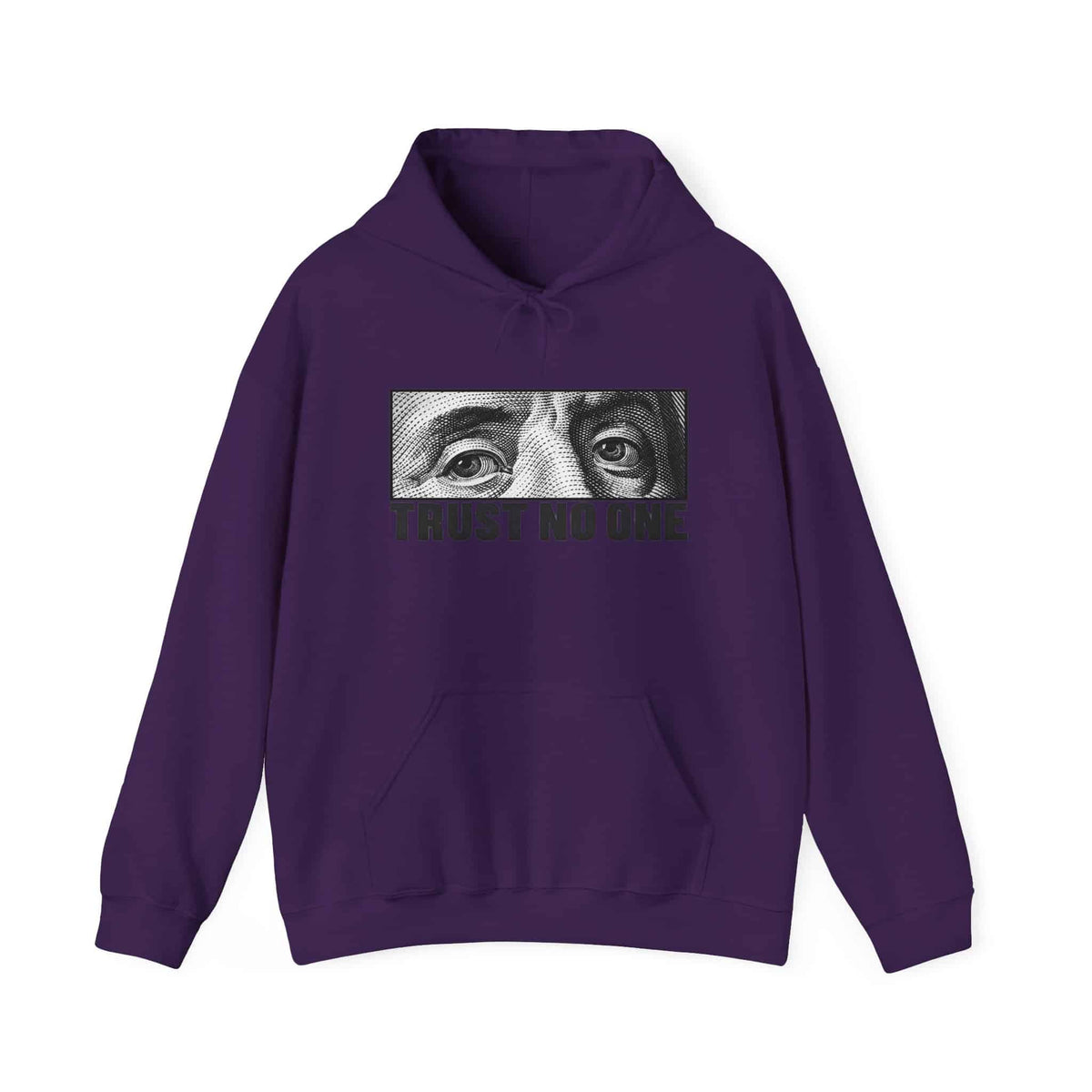 Graphic Print Hooded Sweatshirt - POD0039 - 5XL, Purple image