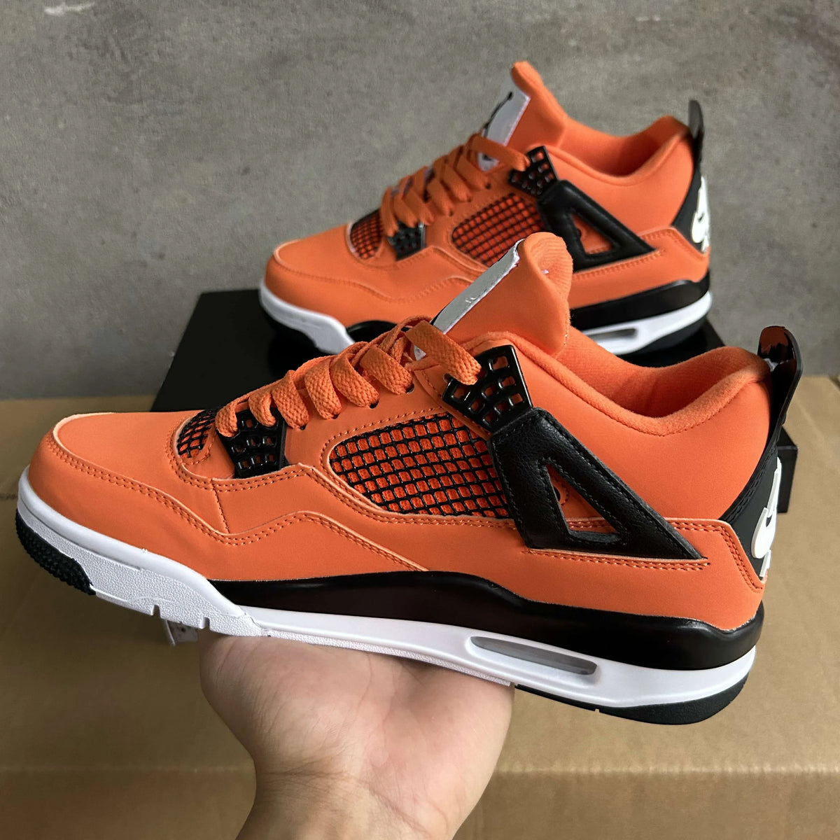 AJ 4 Total Orange Shoes Sneakers - nk0004180 image 5