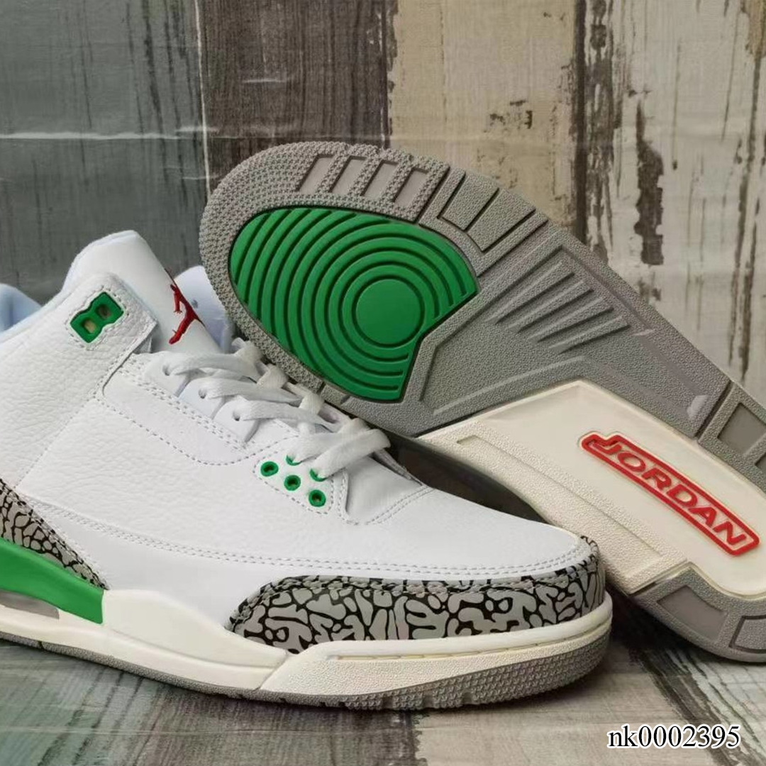 AJ 3 Lucky Green Shoes Sneakers - nk0002395 image 8