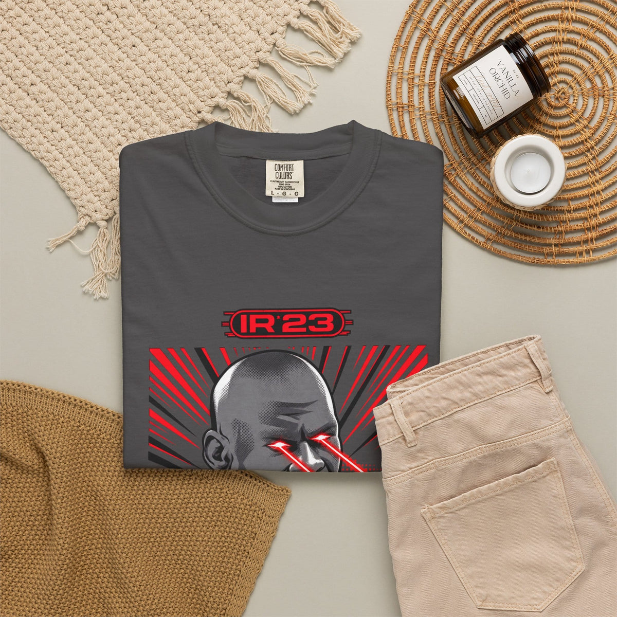 Graphic Print Unisex Garment-Dyed T-shirt - POD0032 image 55