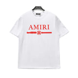 AM Logo-print Cotton T-shirt in White - 278 - ami0000278 image 0