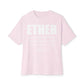 Ether Unisex Oversized Boxy Tee - Soft Pink, XS image