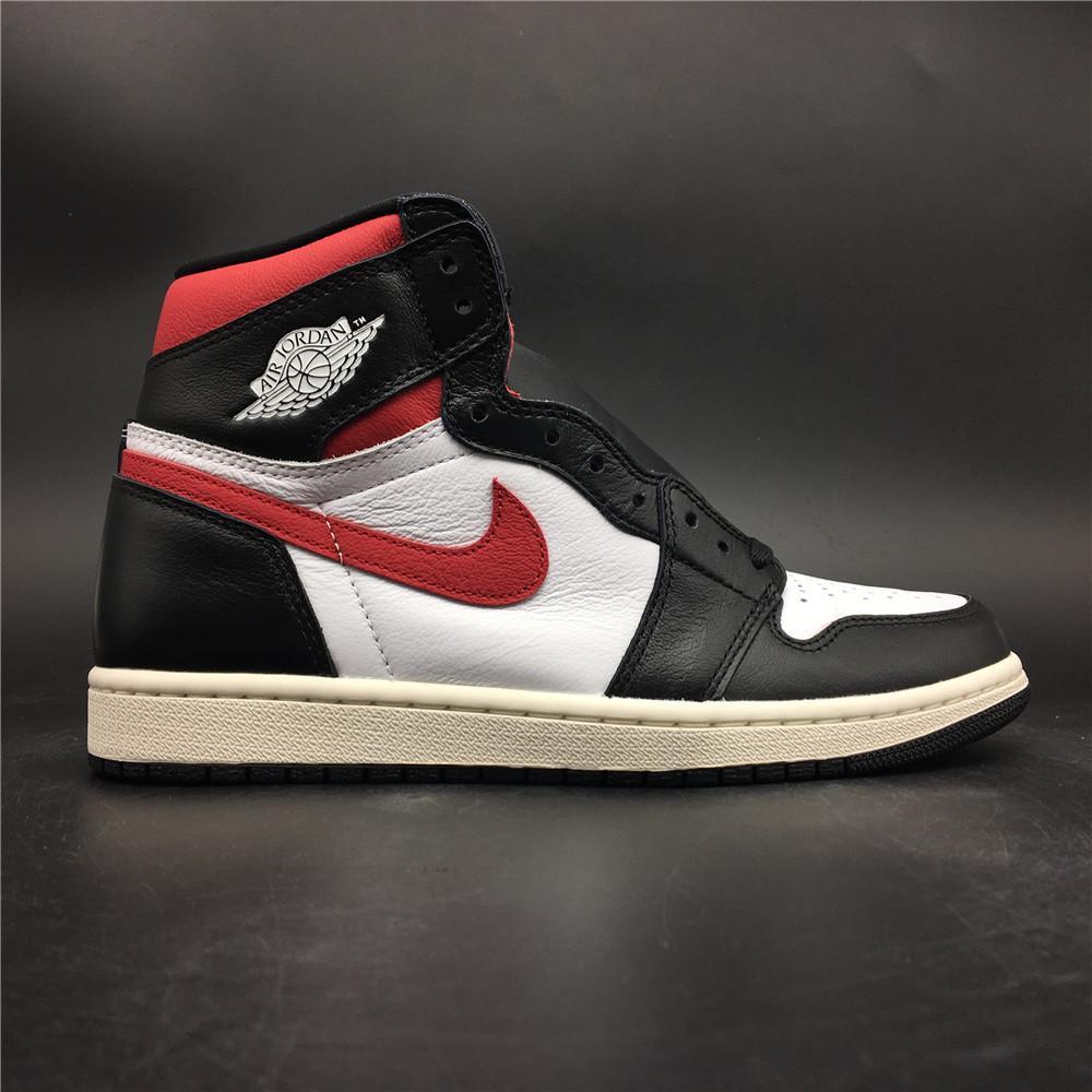 AJ 1 Retro High Black Gym Red Shoes Sneakers - nk0000147 image 7