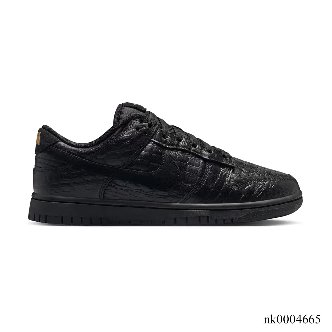 Dunk Low Black Croc Skin Shoes Sneakers - nk0004665 image