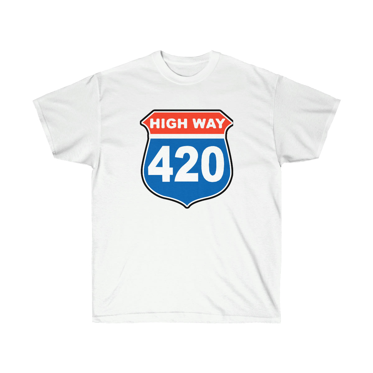 High Way 420 Men T-Shirt - White, S image