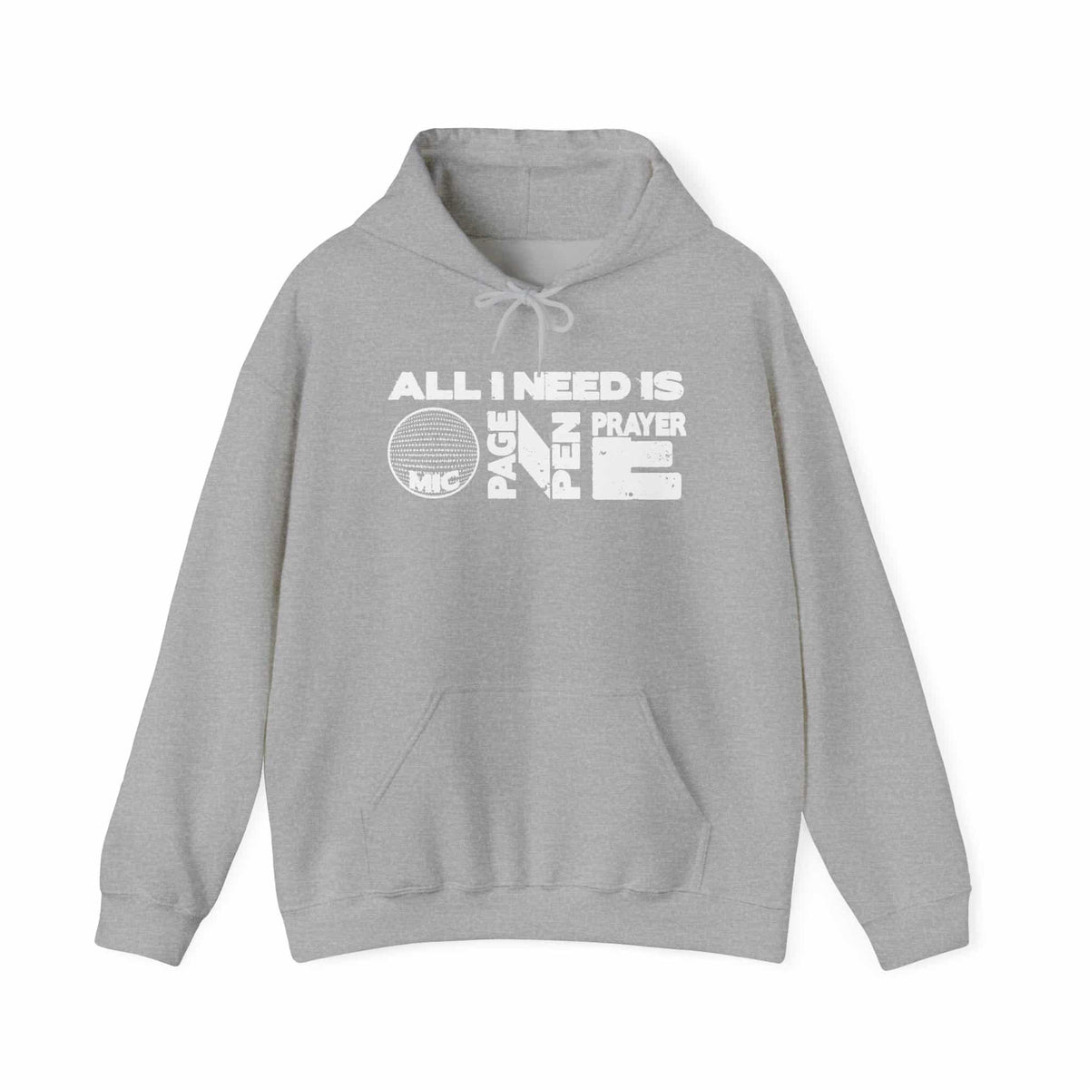 ALL_I_NEED_IS Unisex Heavy Blend™ Hooded Sweatshirt - L, Sport Grey image