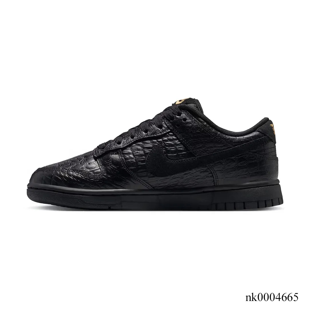 Dunk Low Black Croc Skin Shoes Sneakers - nk0004665 image 1
