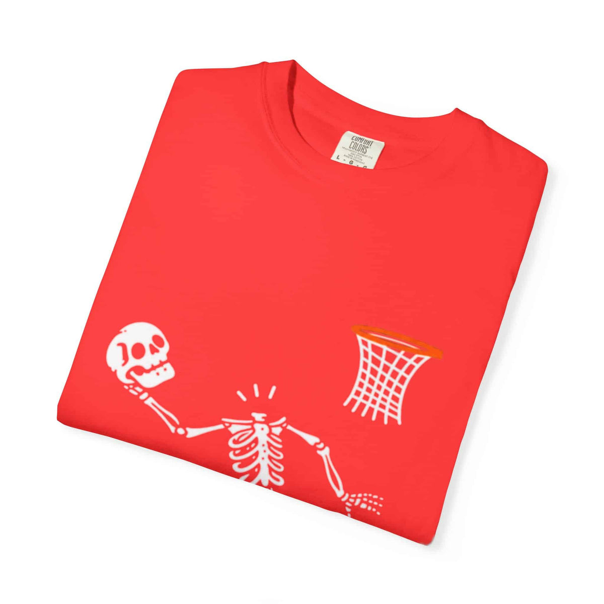 Halloween Basketball Skeleton Unisex Garment-Dyed T-shirt image 92
