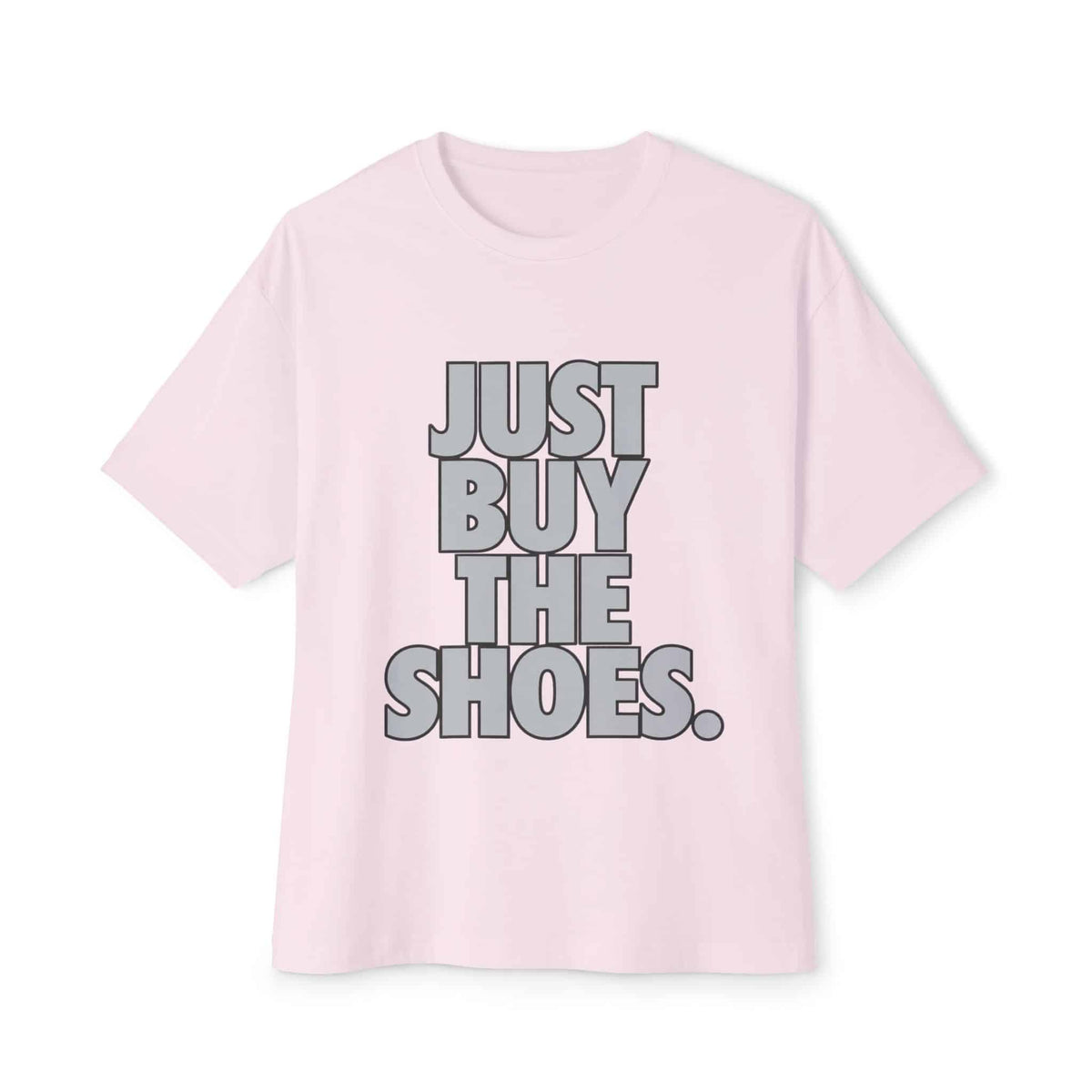 Graphic Print Unisex Oversized Boxy Tee – POD0033 - Soft Pink, XS image