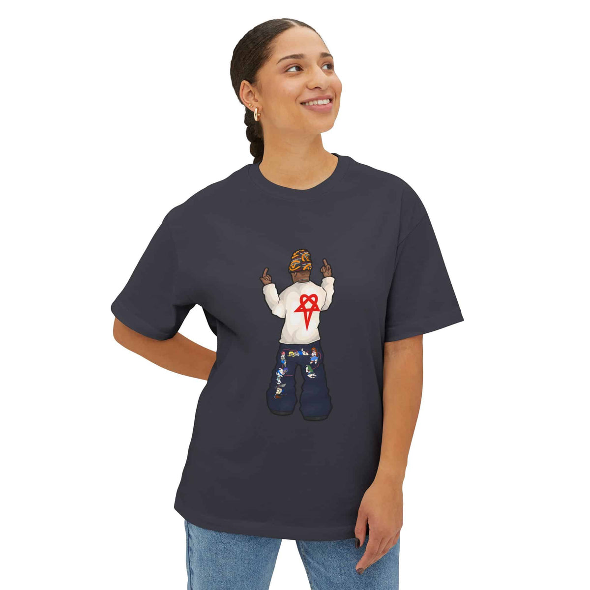 Rebel Attitude Unisex Oversized Boxy Tee image 39