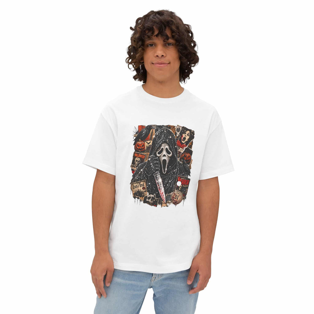 Halloween Horror Unisex Oversized Boxy Tee image 38