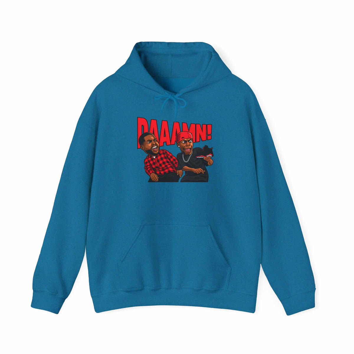 Graphic Print Hooded Sweatshirt - POD0035 image