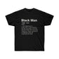 Black Men Definition Men T-Shirt - Black, L image