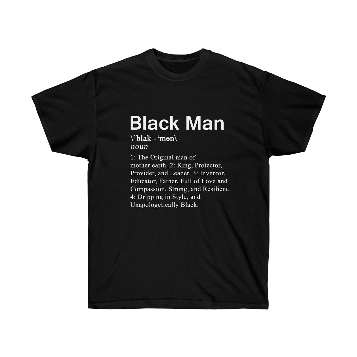 Black Men Definition Men T-Shirt - Black, L image