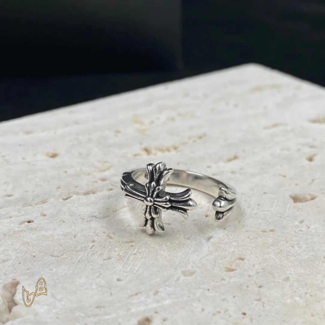 CH Silver Cross Ring - CH0085 image 0