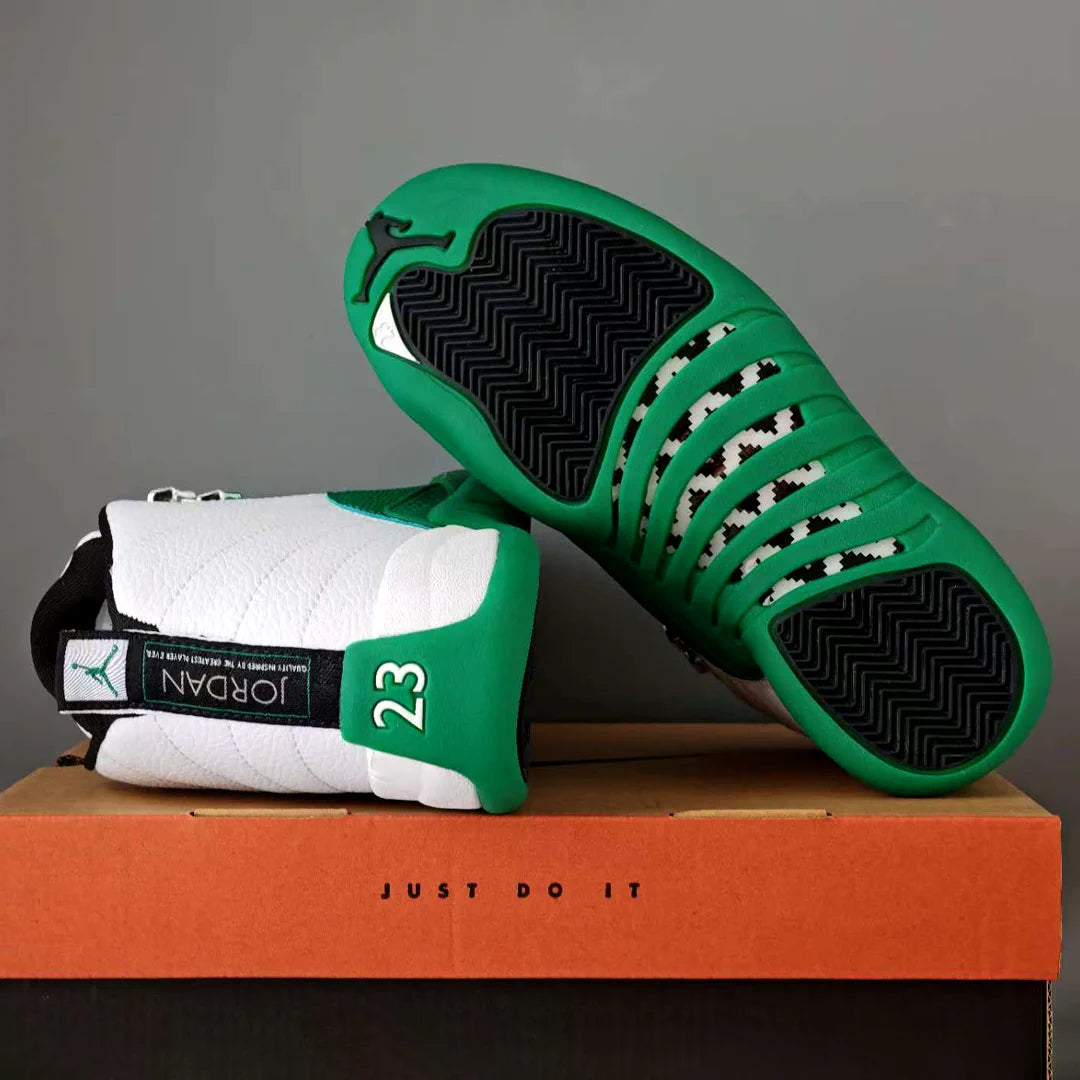 AJ 12 Bucks White Green Shoes Sneakers - nk0004699 image 7