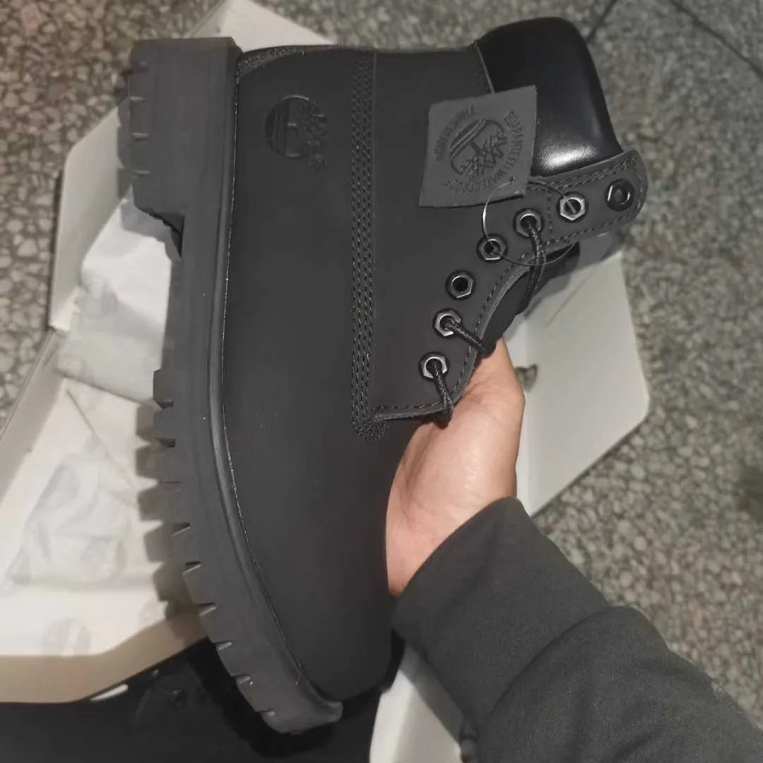 TBL 6 Inch Classic Waterproof Boot Wide ‘Black Nubuck’ Shoes Sneakers - nk0005468 image 4