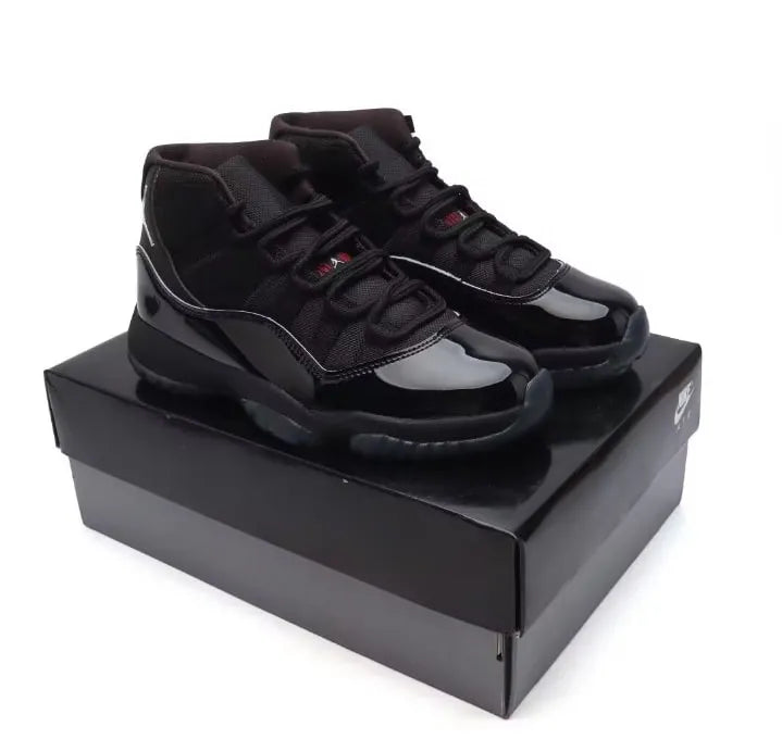 AJ 11 Black Red Grey Shoes Sneakers - nk0004184 image 6
