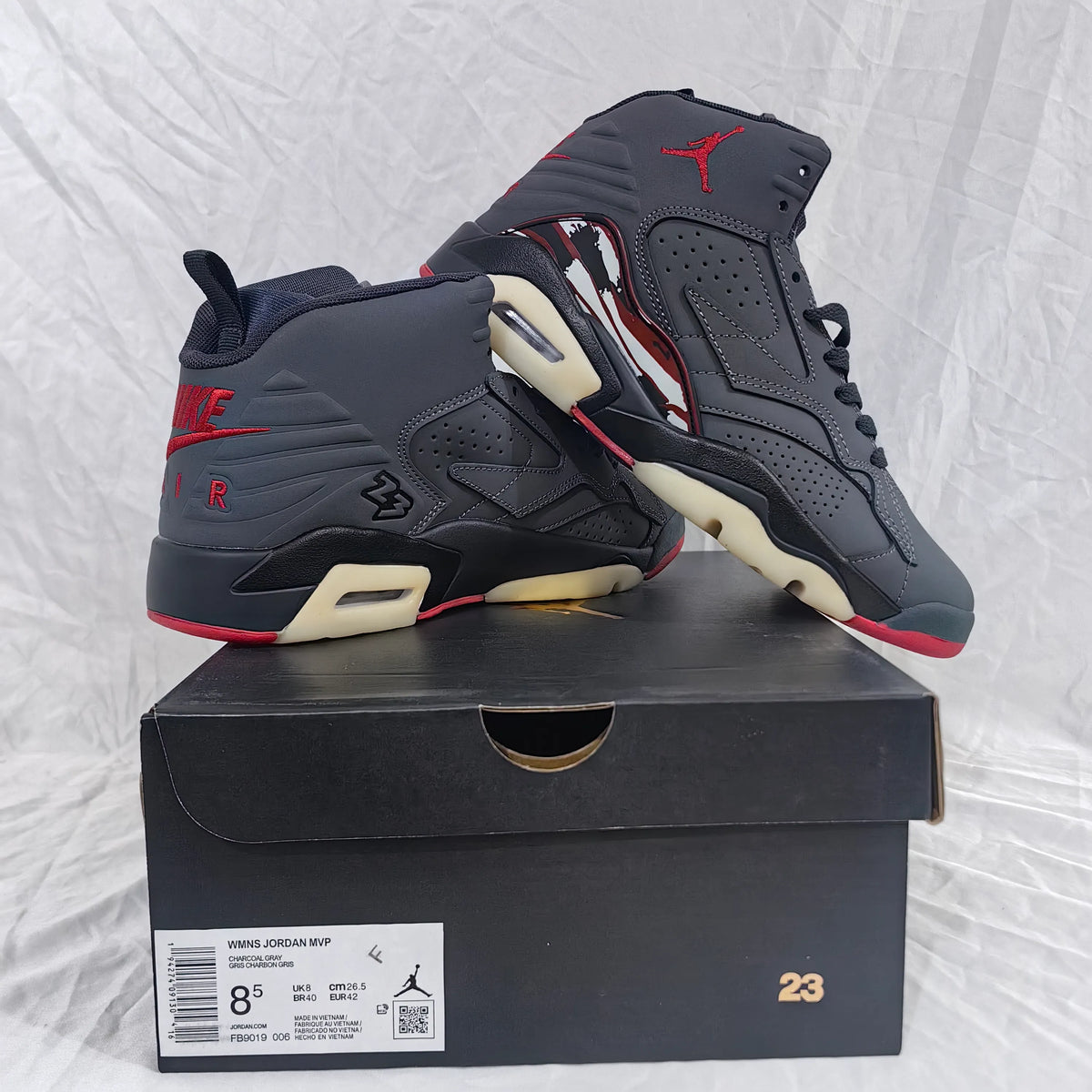 AJ MVP 'Anthracite Gym Red' Shoes Sneakers - nk0004850 image 5