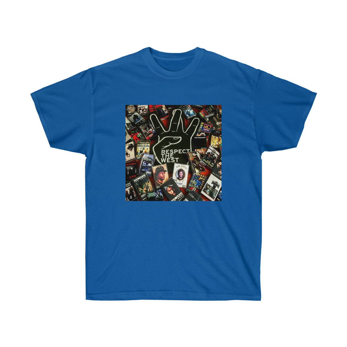 Rap Respect The West Men T-Shirt - Royal, L image