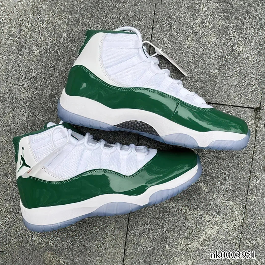 AJ 11 White Green Shoes Sneakers - nk0003951 image 7