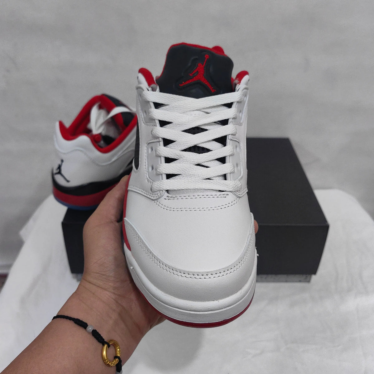 AJ 5 Retro Low Fire Red Shoes Sneakers - nk0005016 image 8