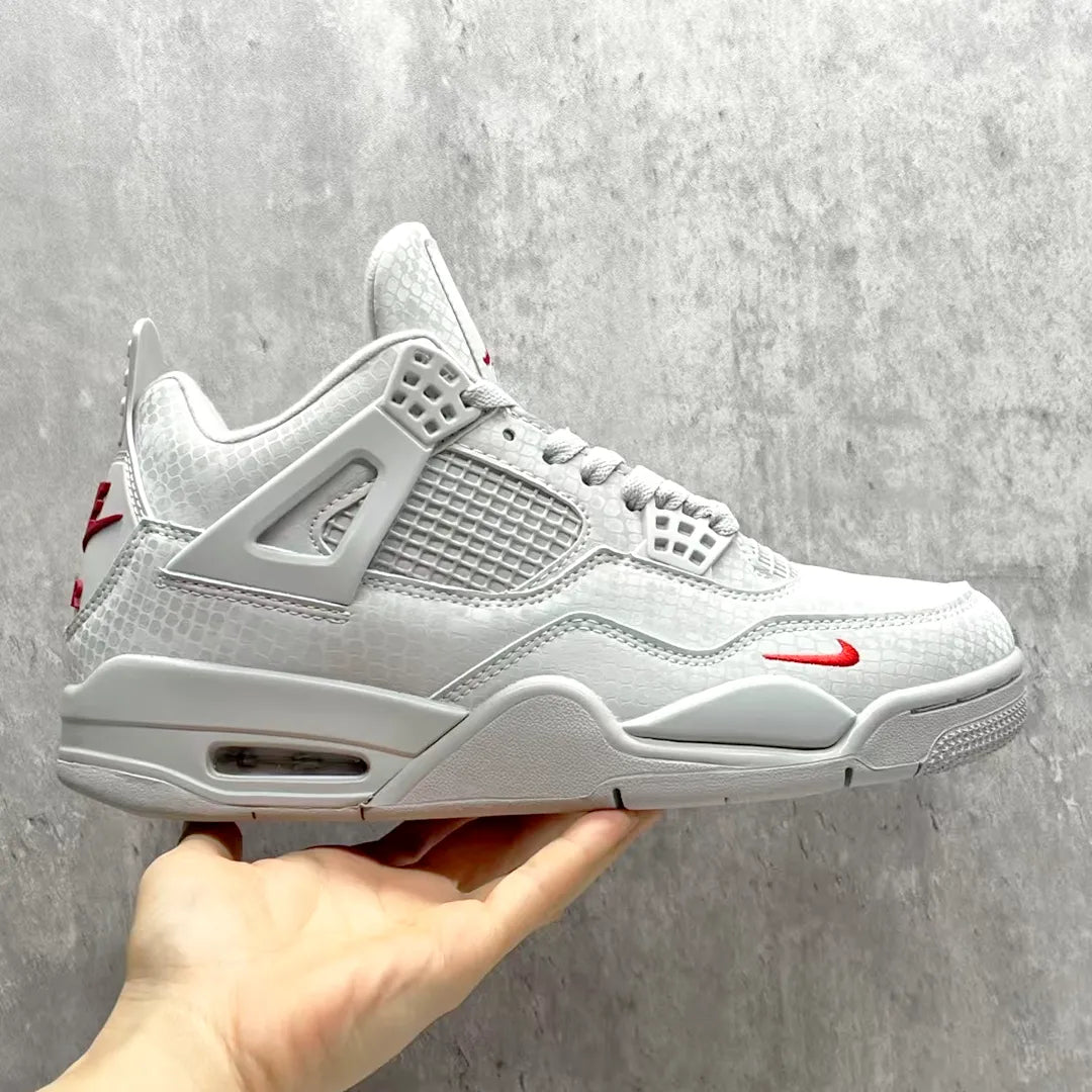 Nigel Sylvester x AJ 4 White Grey Mamba Shoes Sneakers - nk0004677 image 10