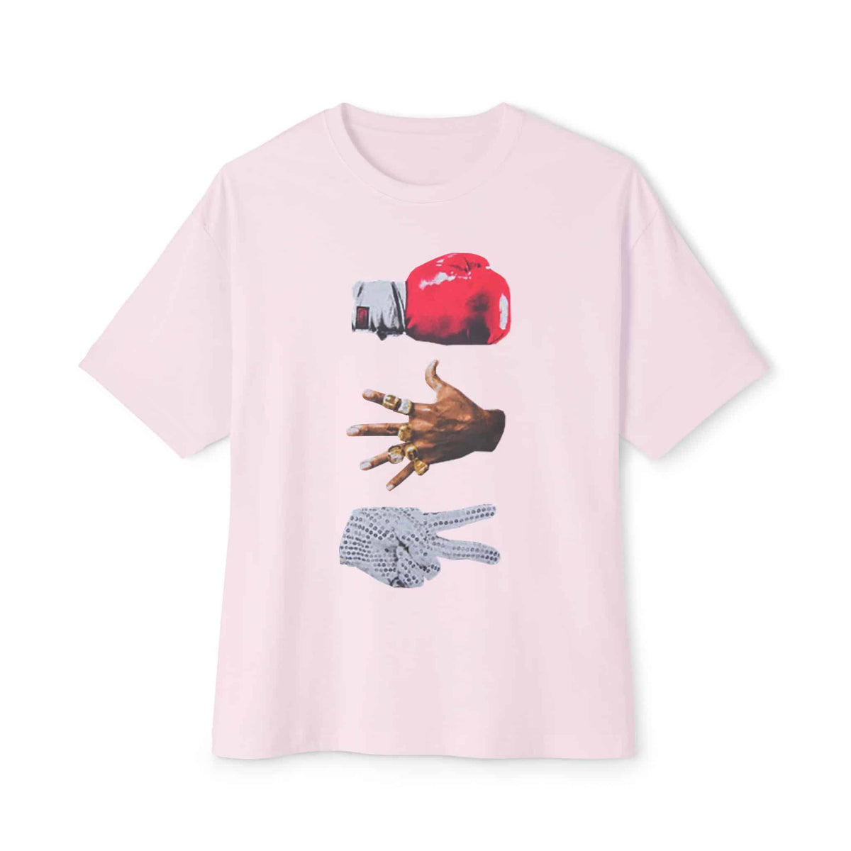 Rap Is My Life Unisex Oversized Boxy Tee - Soft Pink, XS image