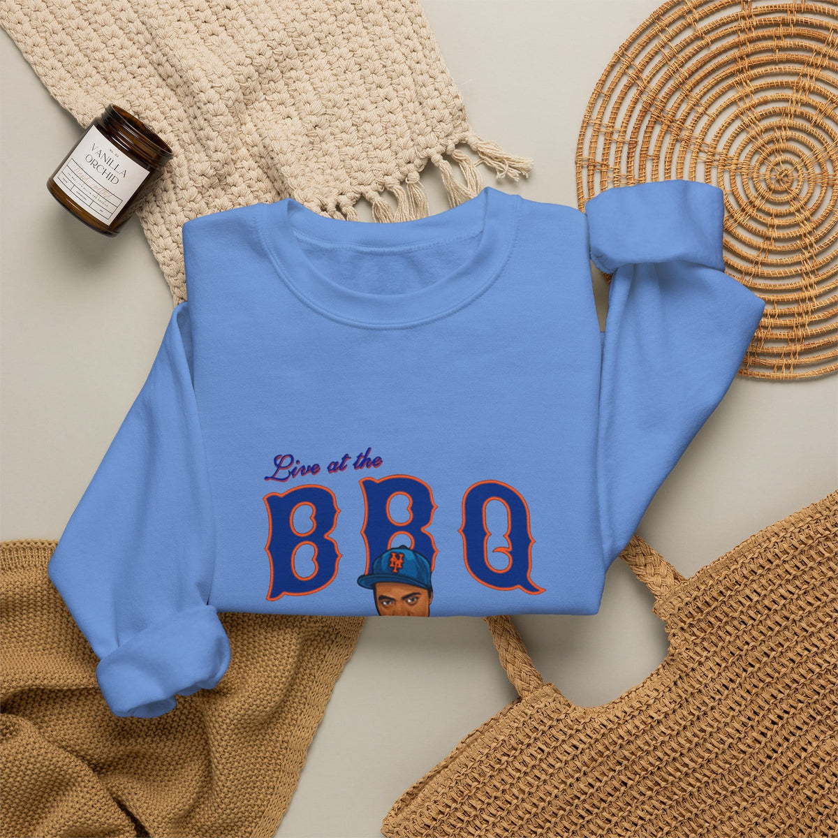 Rap Nas Live At The BBQ Crewneck Sweatshirt image 35