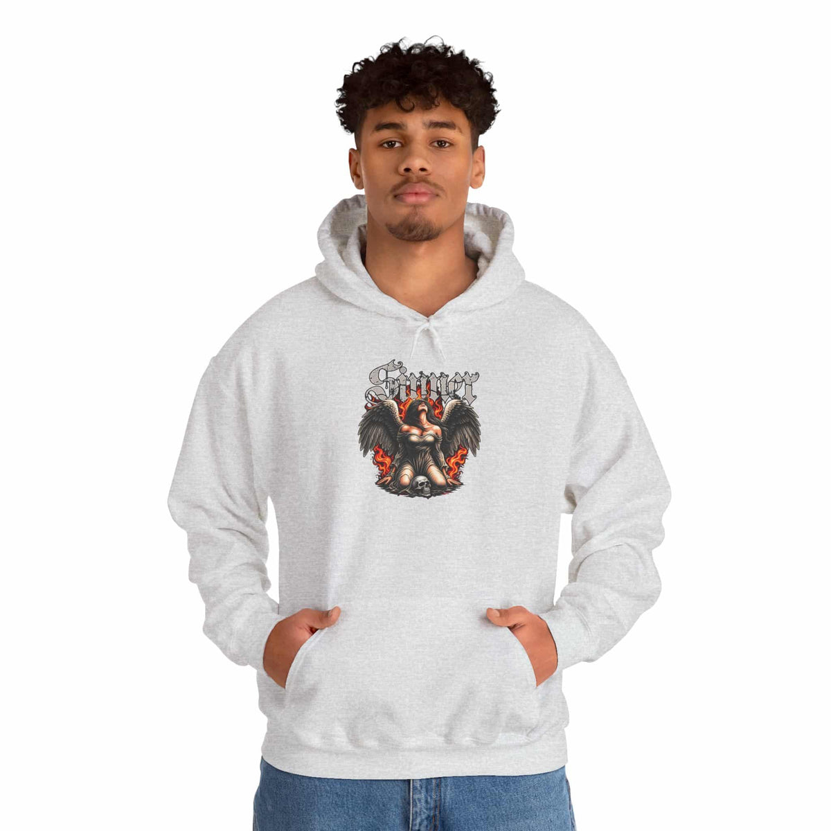Sinner’s Flame Hooded Sweatshirt image 74