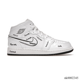 AJ 1 Mid Schematic Shoes Sneakers - nk0002345 image 0