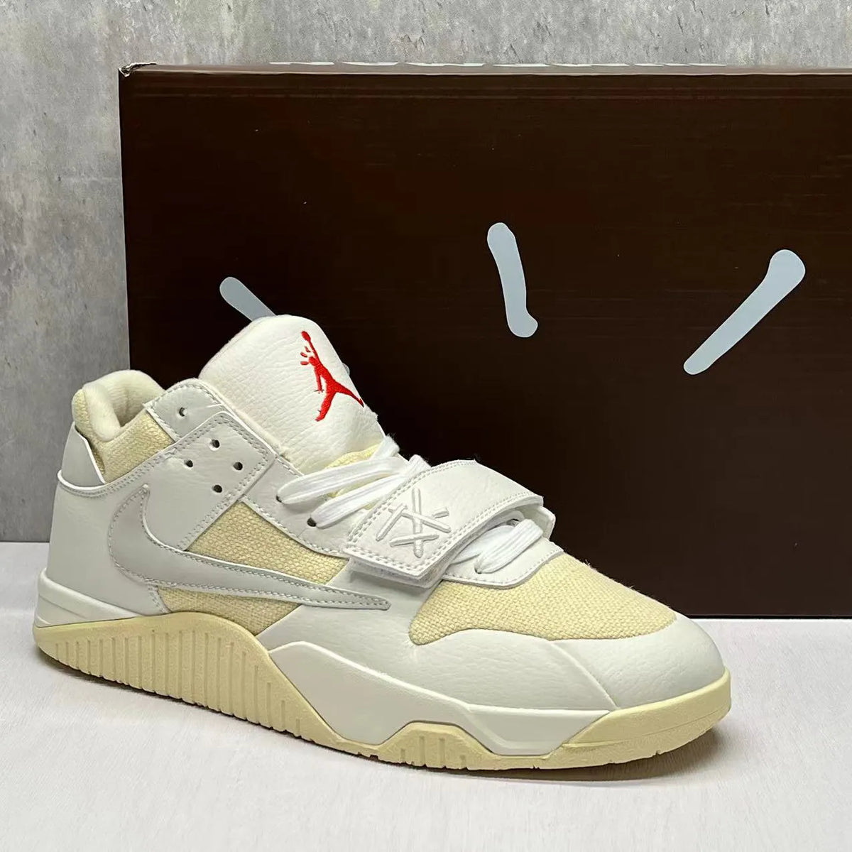 Travis Scott x AJ Jumpman Jack TR "White/Cream" Shoes Sneakers – nk0005326 image 4