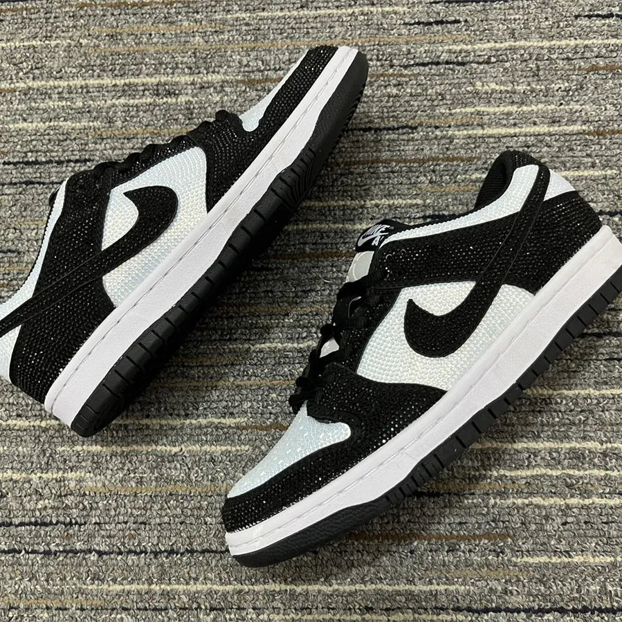 Dunk Low Black White Crystal Shoes Sneakers – nk0004834 image 6