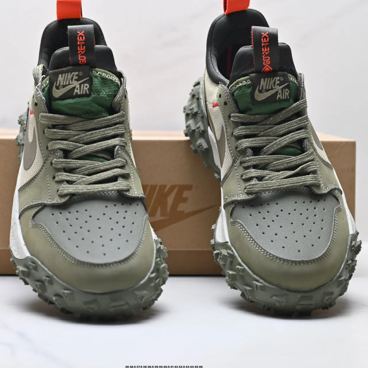 AJ 1 Low Element GoreTex Medium Olive Shoes Sneakers - nk0004986 image 4