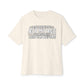 Graphic Print Unisex Oversized Boxy Tee - POD0034 - Natural, 3XL image