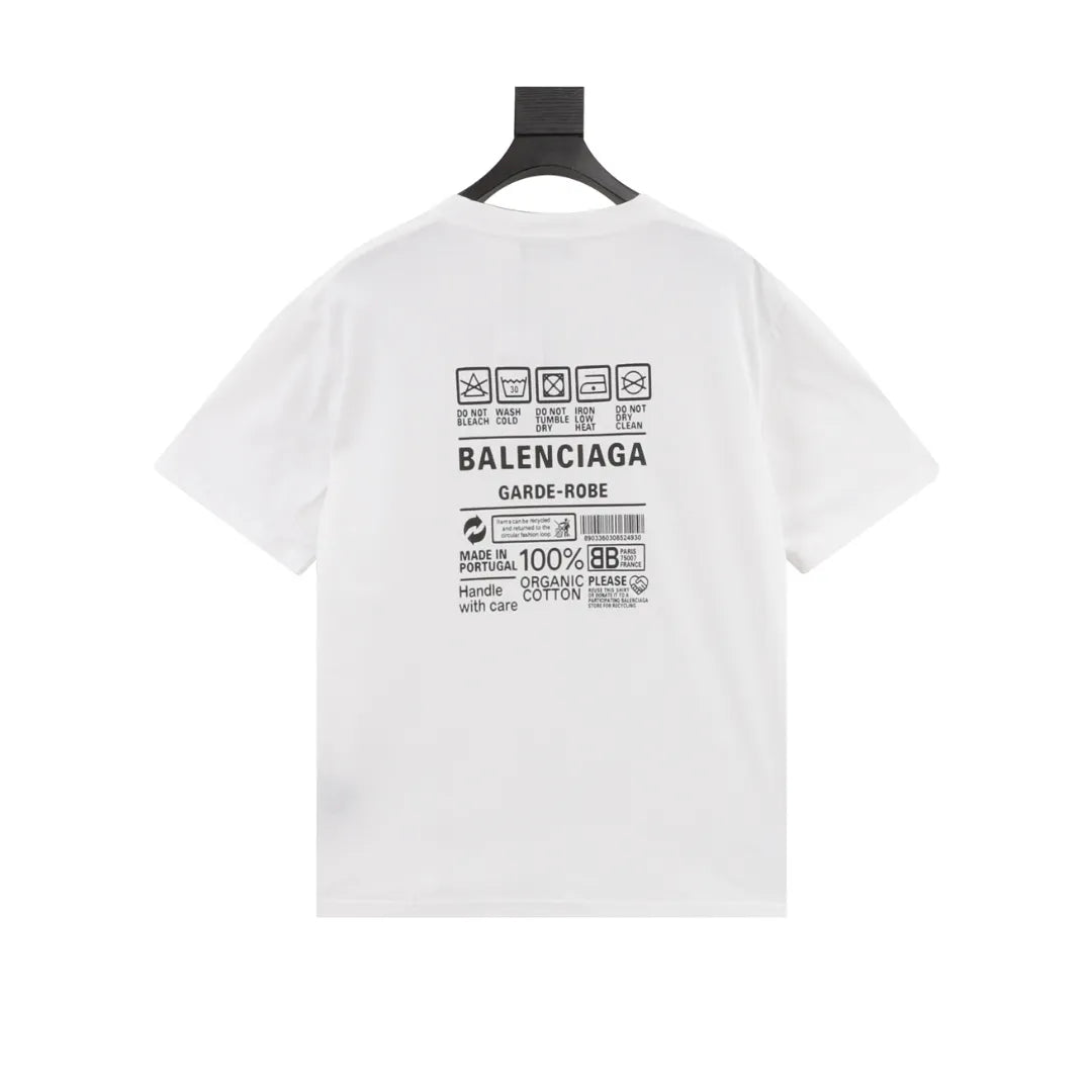 BLCG Garde-Robe Care Label T-shirt in White - 589 - blcg0000589 image 1