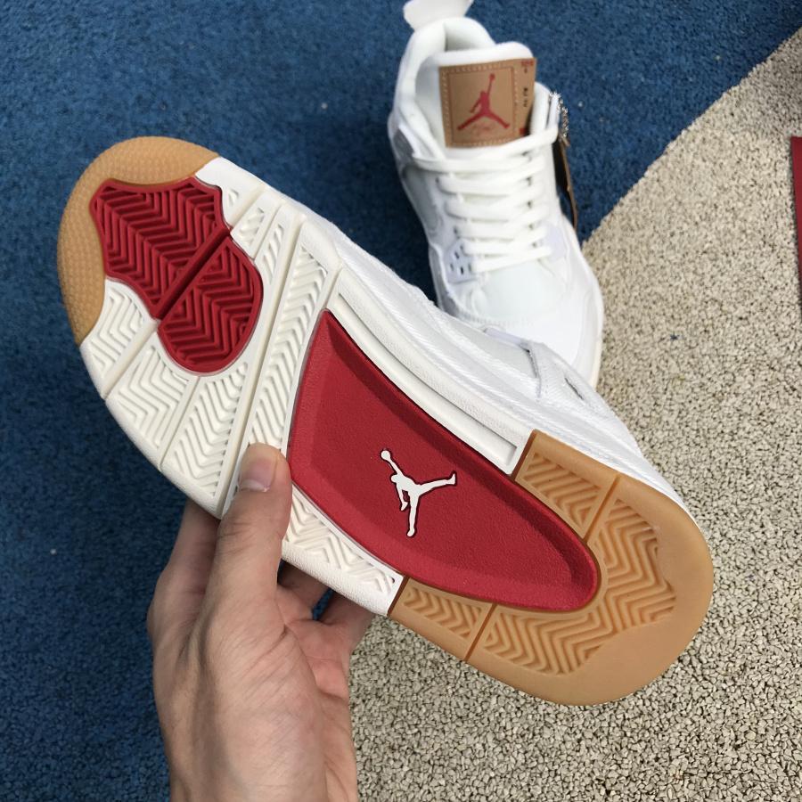 AJ 4 Retro Levi's White (Levi's Tag) Shoes Sneakers - nk0000657 image 8