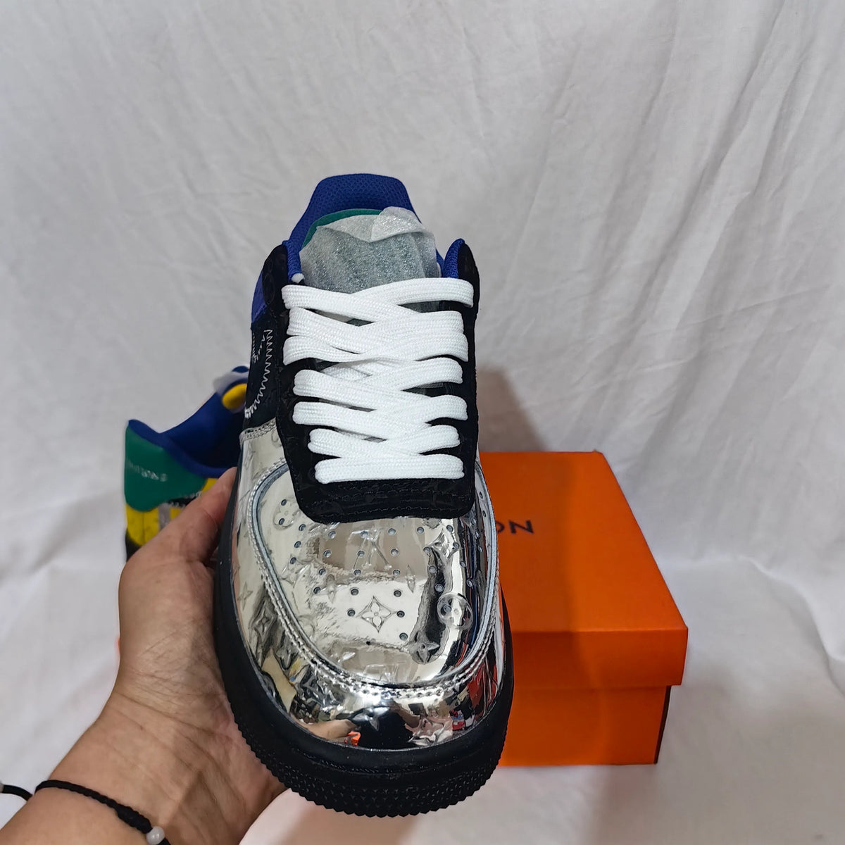 LV x AF 1 Low "Multi-Color Patchwork" Shoes Sneakers - nk0005327 image 5