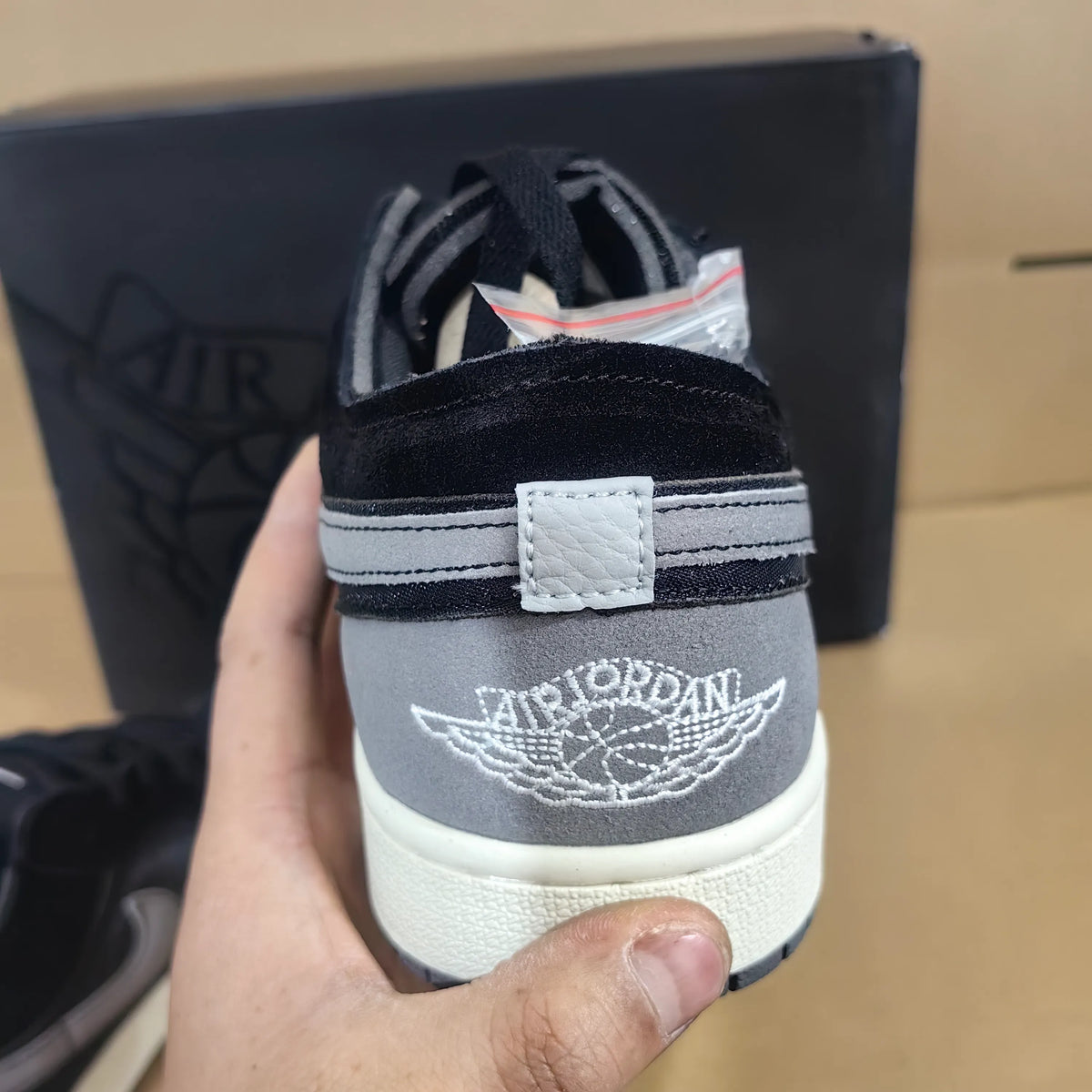AJ 1 Low Craft Inside Out Black Shoes Sneakers - nk0003696 image 15