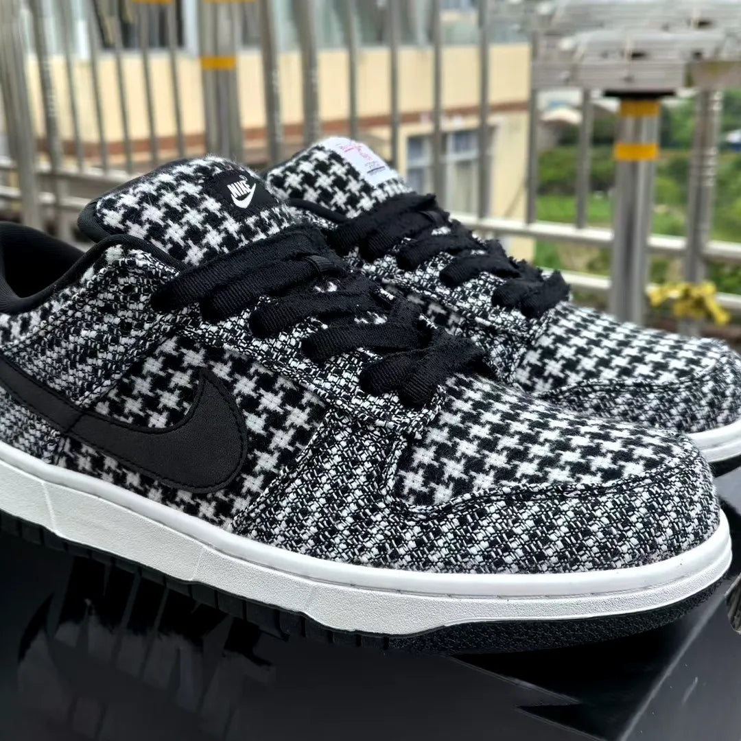 Harris Tweed x Dunk Low Black Phantom Shoes Sneakers - nk0004664 image 3