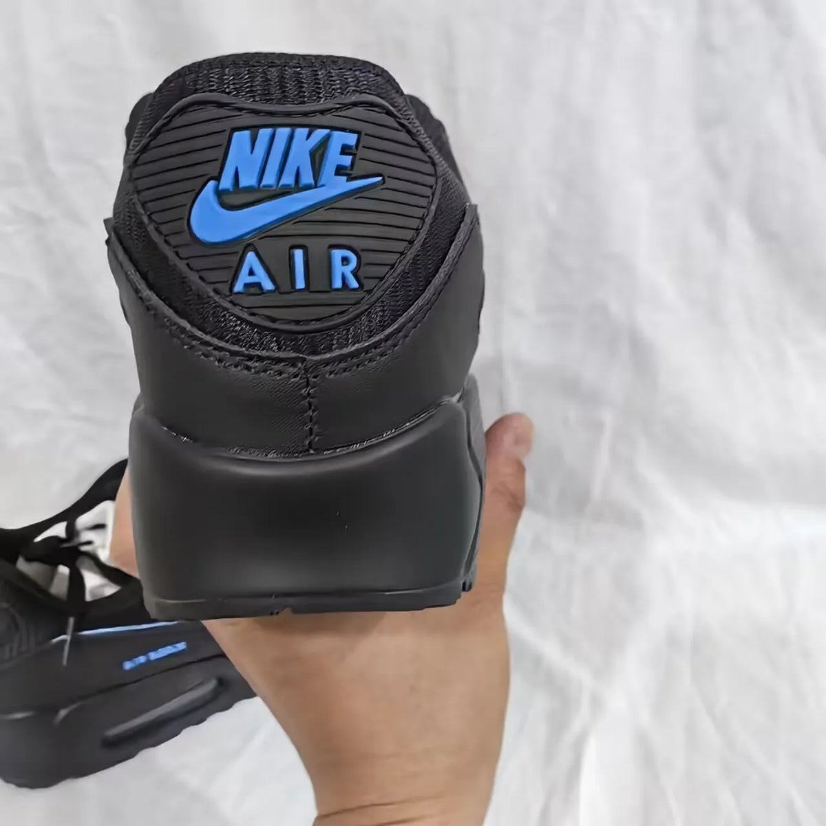 AM 90 Black University Blue Shoes Sneakers – nk0004388 image 11