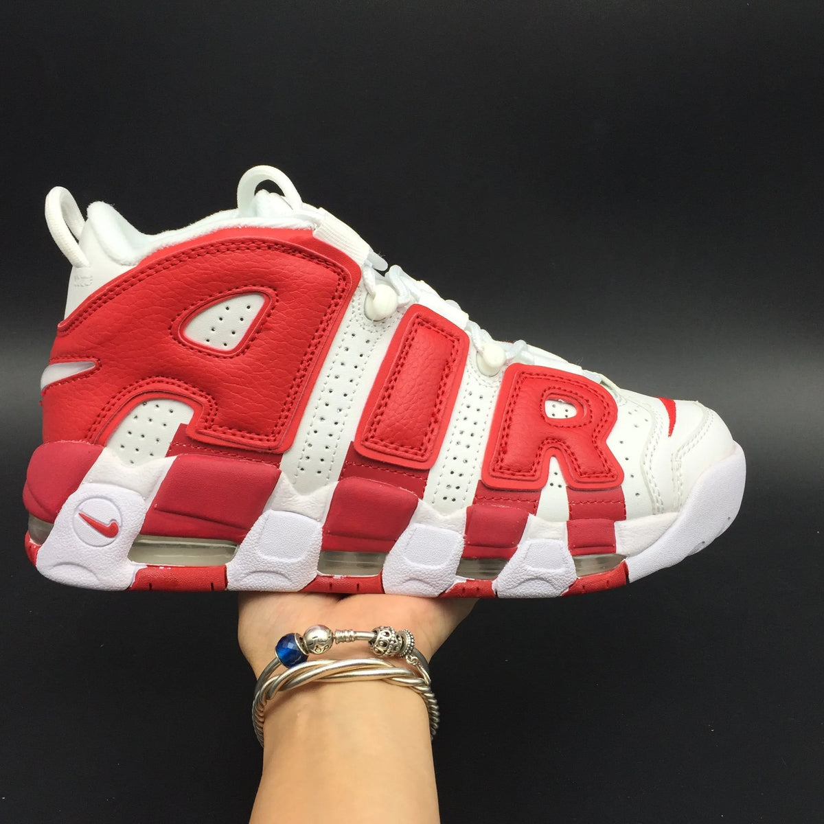 Air More Uptempo Varsity Red Shoes Sneakers - nk0000096 image 10