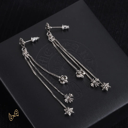 CH Triple Charm Drop Earrings - CH0157 image 0