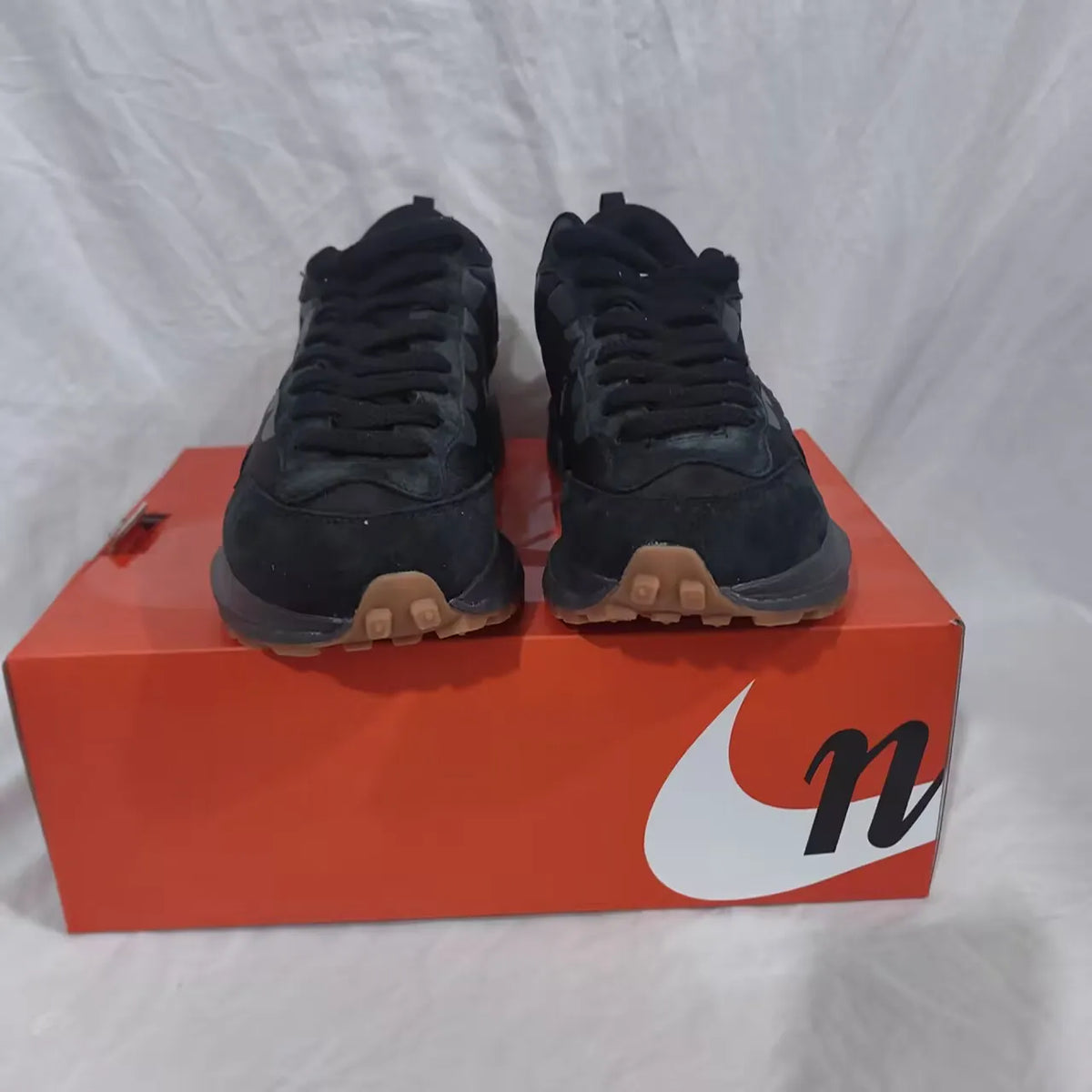 Vaporwaffle sacai Black Gum Shoes Sneakers - nk0001886 image 6